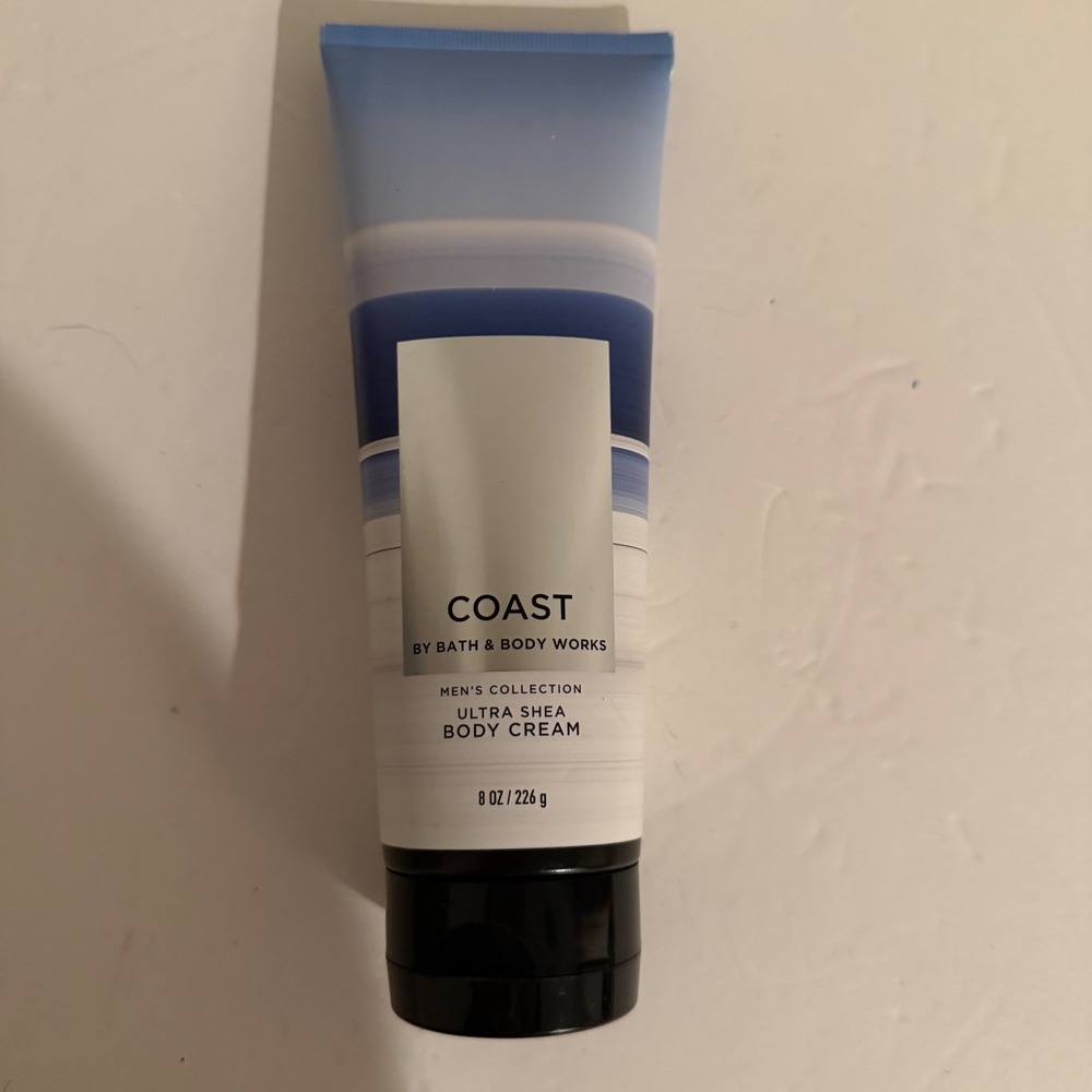 Bath & Body Works Coast Men Ultra Shea Body Cream 8 oz Sparkling Mineral Water